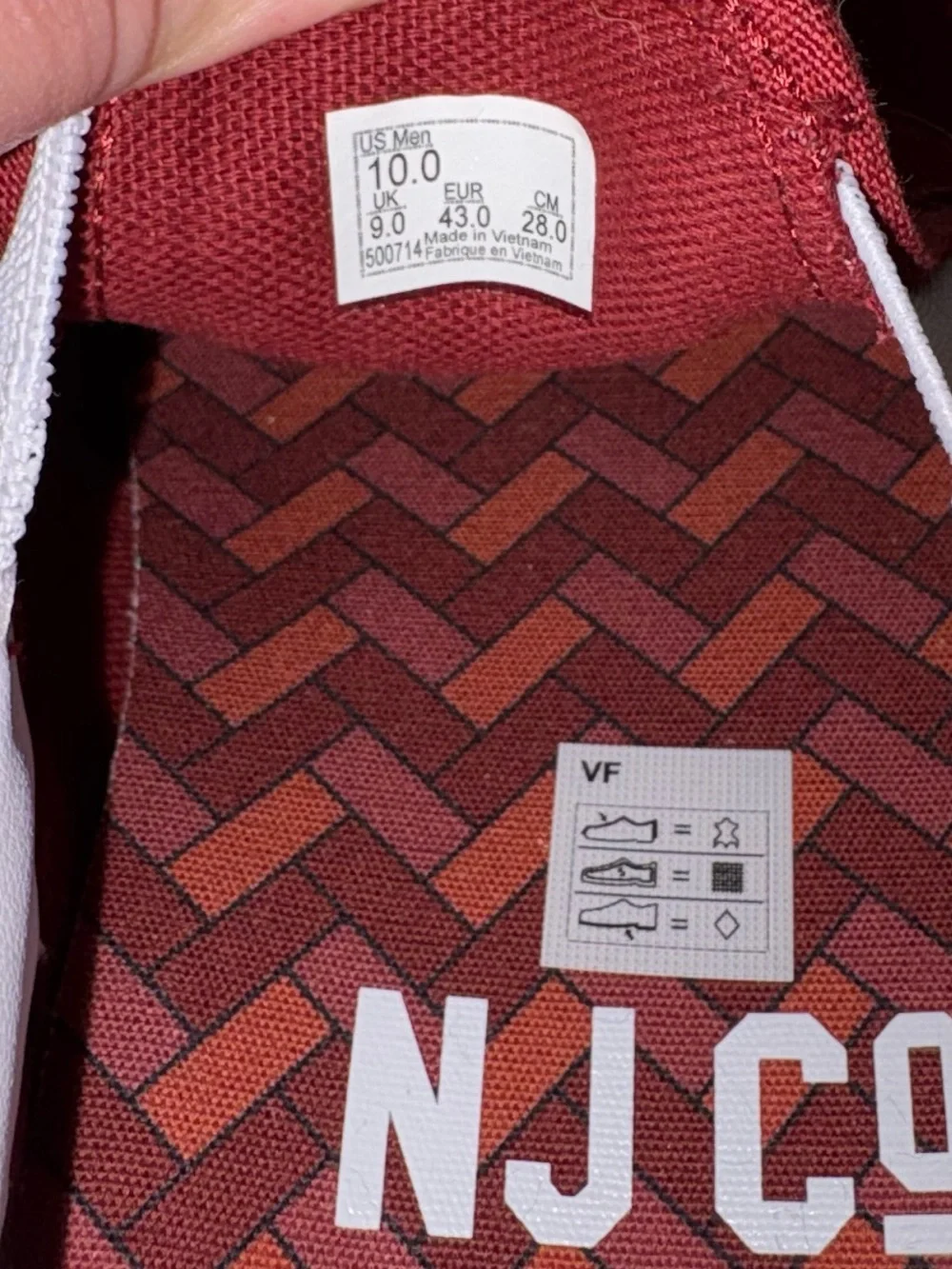 Vans x NJ Skateshop Sayre and Fisher Brick Co. Slip-Ons SIZE 10 New Jersey